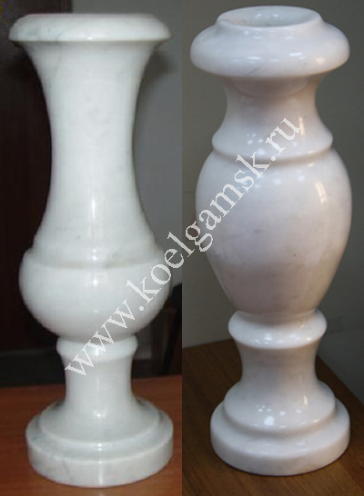 вазы из белого мрамора